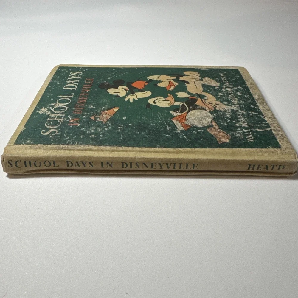VTG 1939 1st Edition Walt Disney School Days IN DISNEYVILLE‎ Hardcover Kids Book